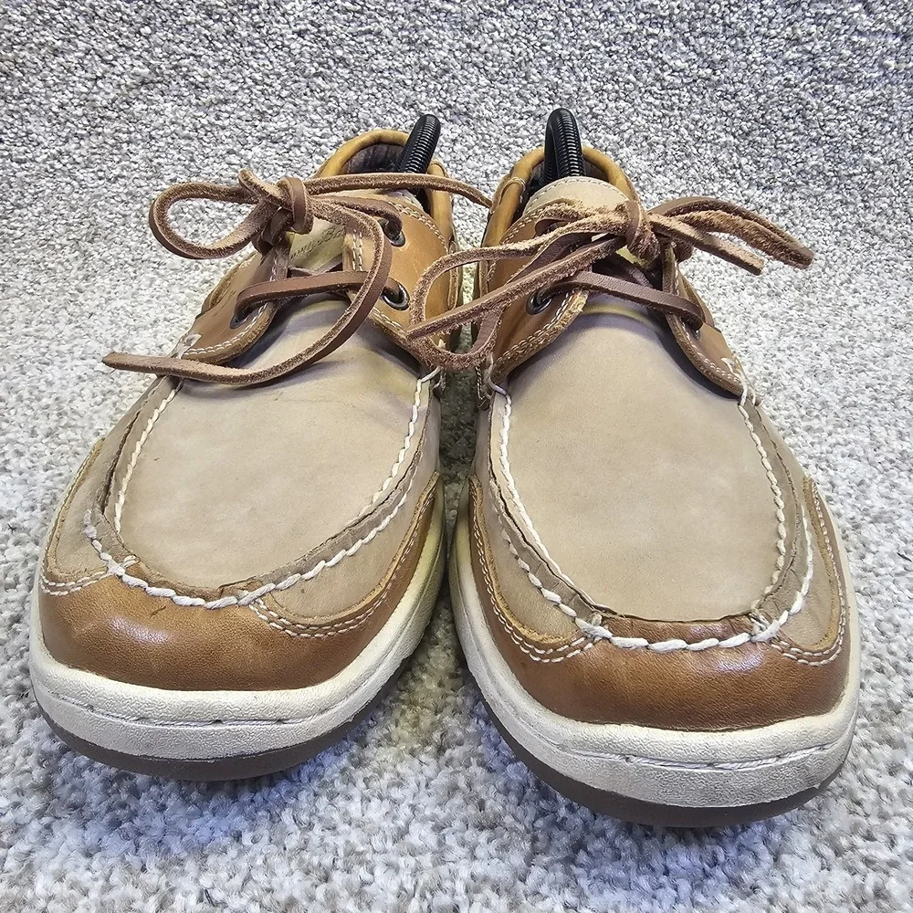 Tommy‎ Bahama Captain Mens Size 10M Leather Casual Boat Shoes Tan
